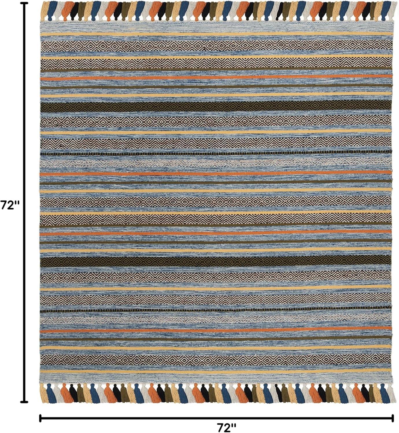 Montauk MTK901 Hand Woven Indoor Area Rug - Blue/Multi - 6'x6' - Safavieh.