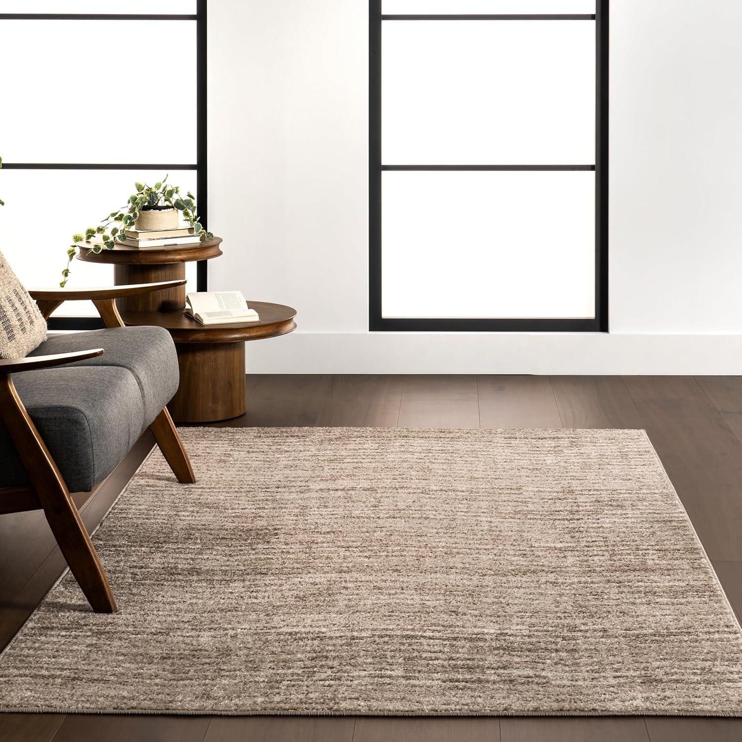 nuLOOM Sherill Abstract Transitional Area Rug, 4' x 6', Beige