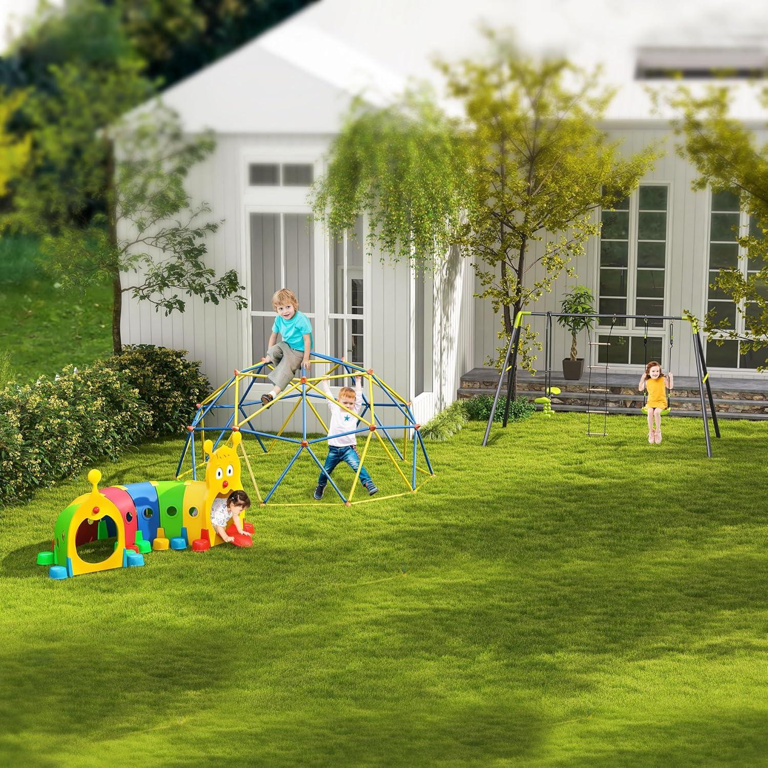 Multicolor Caterpillar Tunnel Play Equipment for Kids