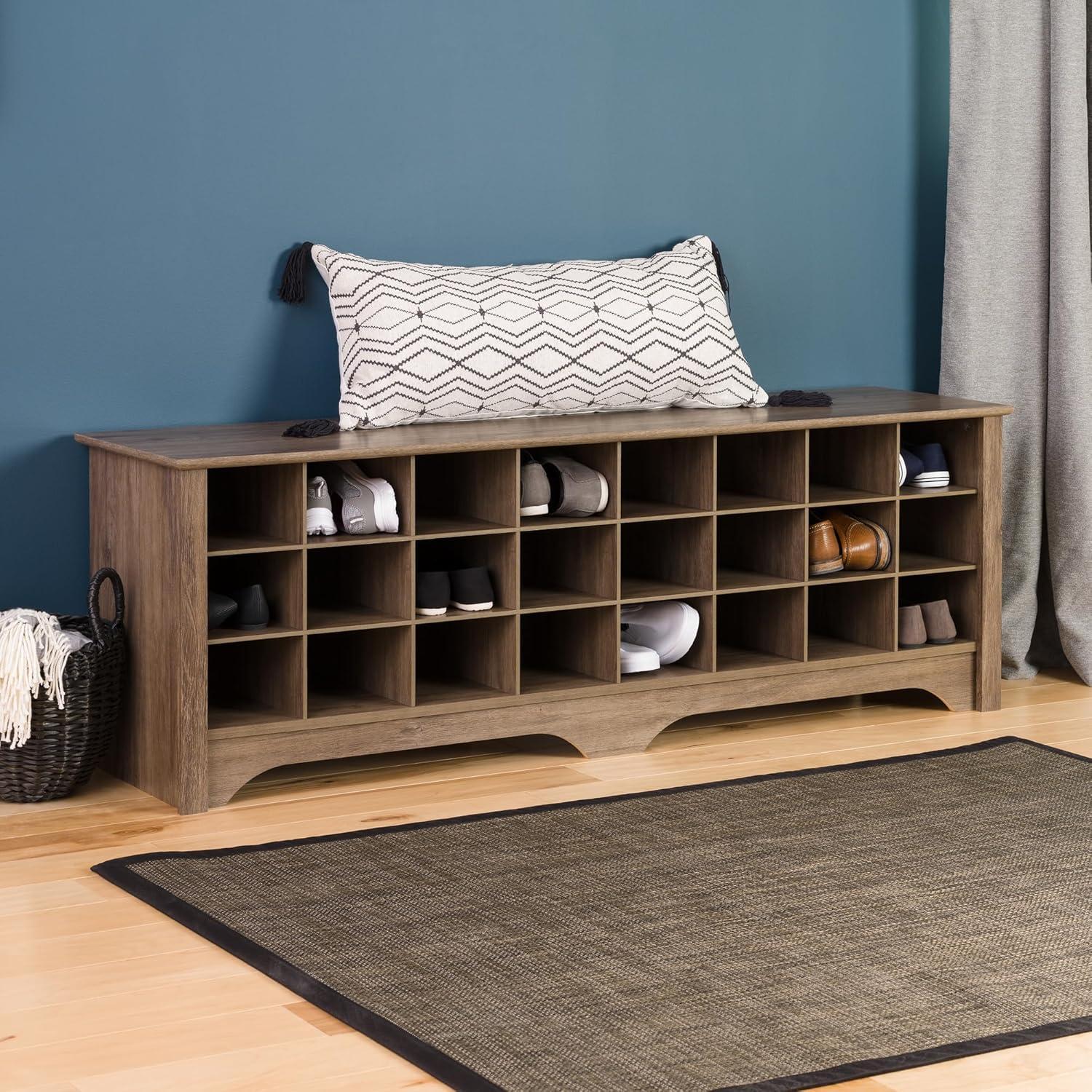 60" Shoe Cubby Bench - Prepac