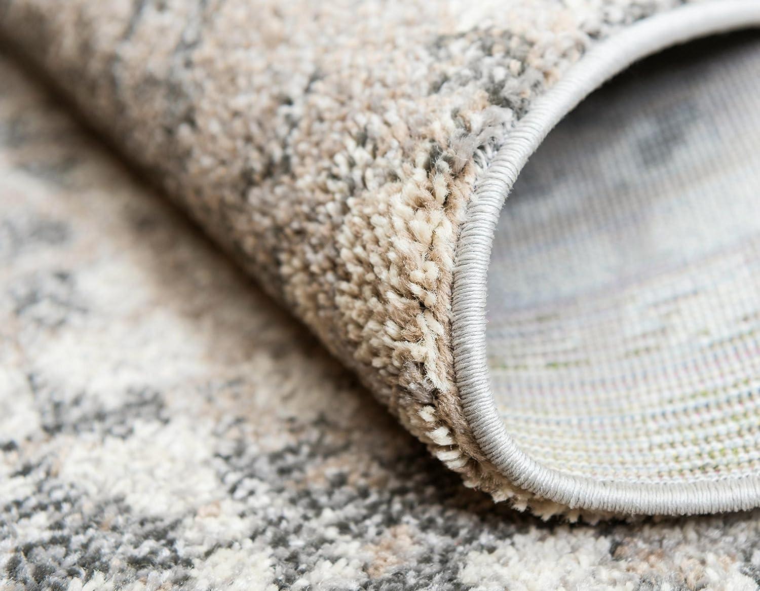 Unique Loom 5' 1 x 8' 0 Gray Chromatic Stormy Area Rug