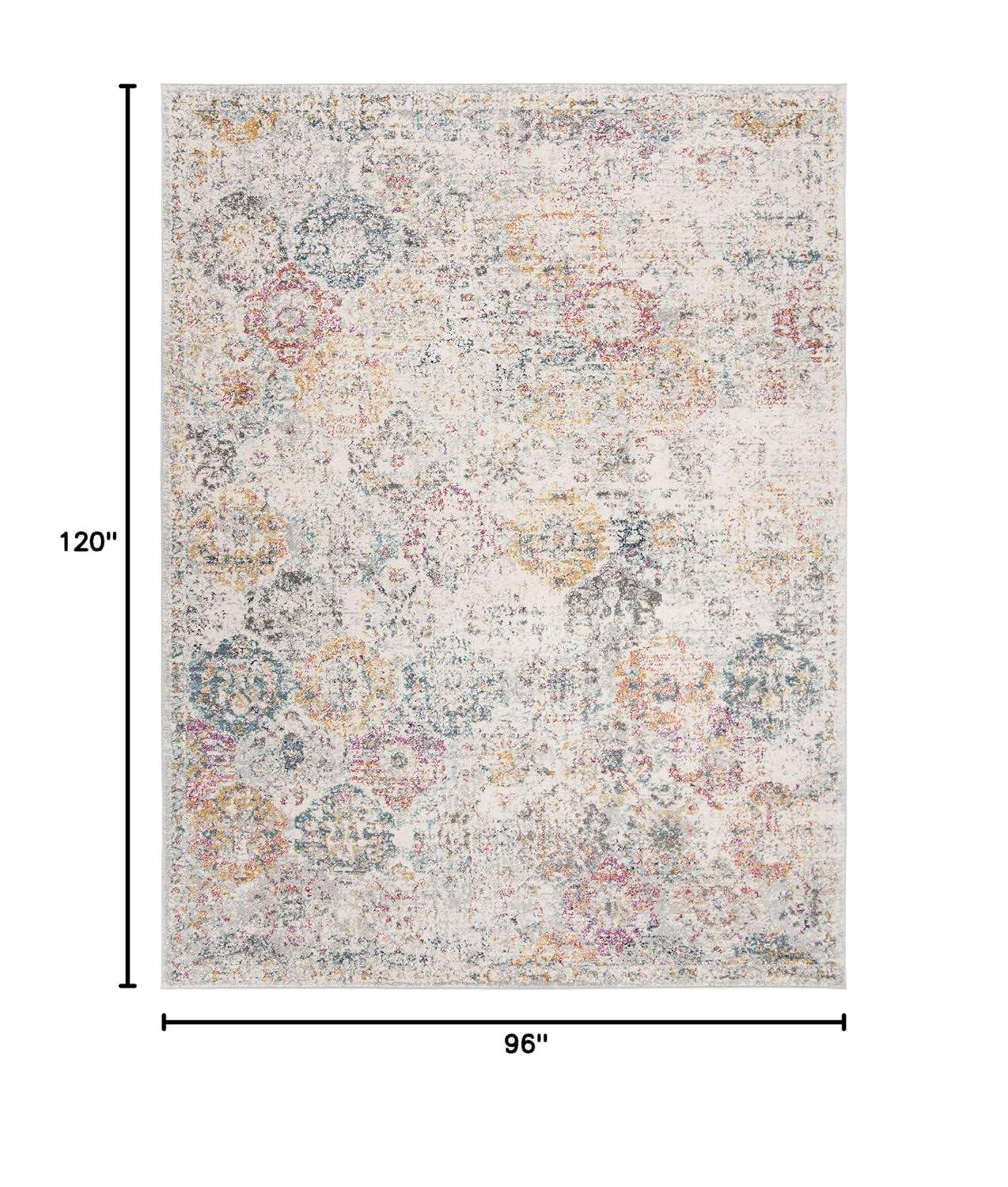 Madison MAD611 Power Loomed Indoor Area Rug - Grey/Gold - 8'x10' - Safavieh
