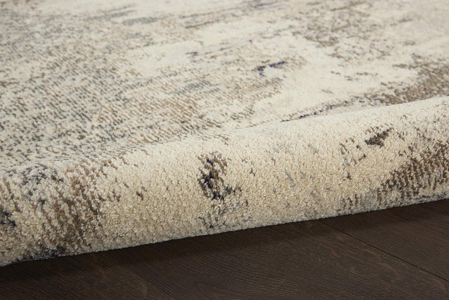 Nourison Celestial CES02 2'2" x 10' Ivory/Grey Area Rug