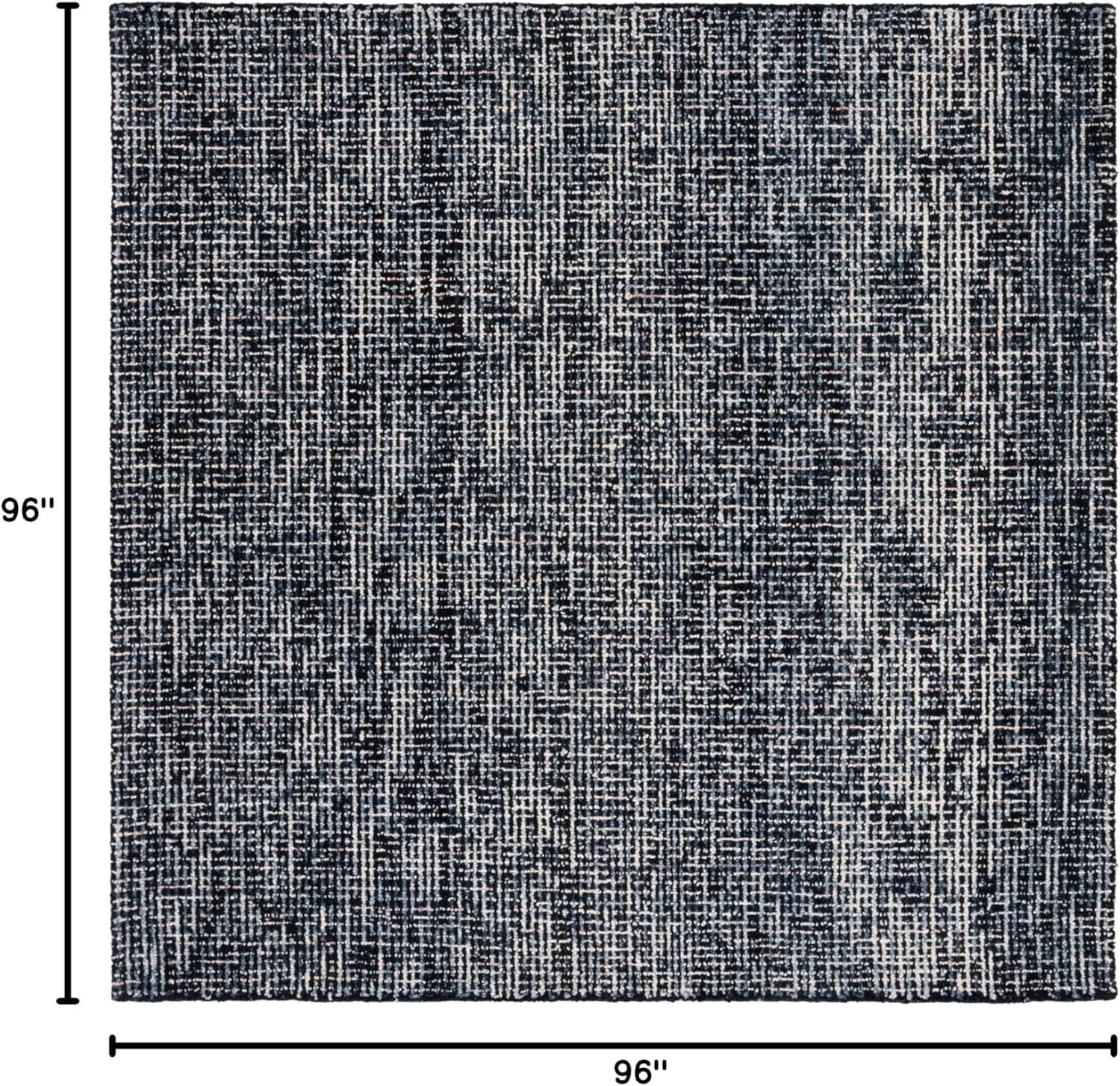 Abstract ABT468 Handmade Indoor Area Rug - Ivory/Light Gray - 8'x8' - Safavieh