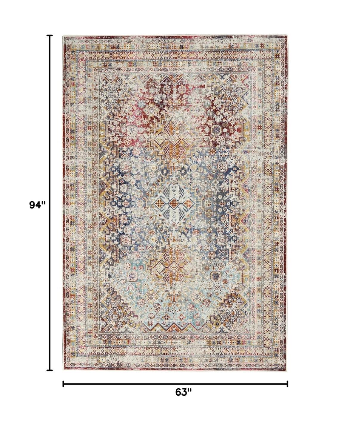 Kelly Clarkson Home Kinsley Oriental Ivory/Navy/Rust Area Rug