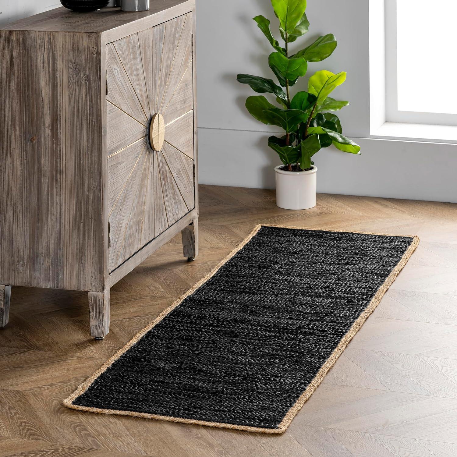 Nuloom Sabby Hand Woven Leather Flatweave Indoor Area Rug 8x10