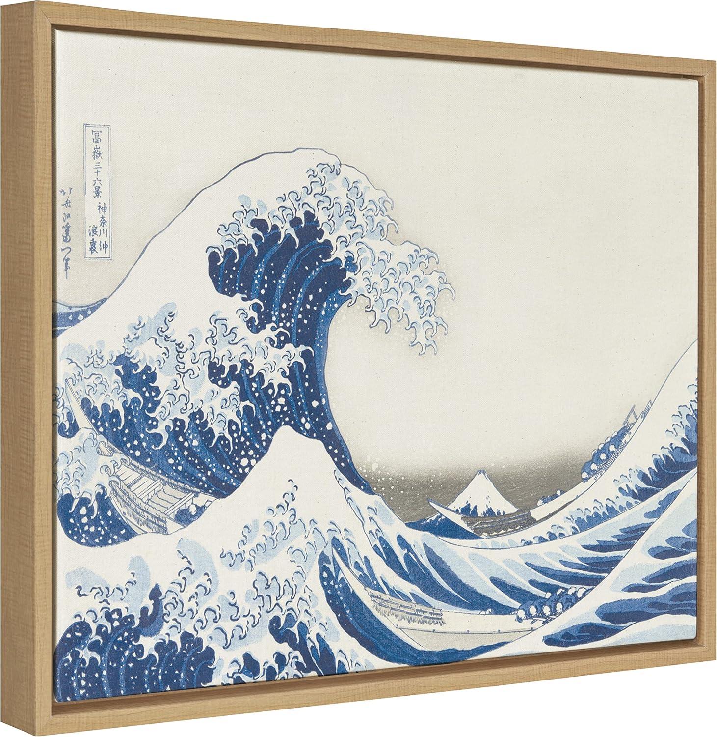 18" x 24" Sylvie The Great Wave Canvas by The Art Institute of Chicago - Kate & Laurel All Things Decor