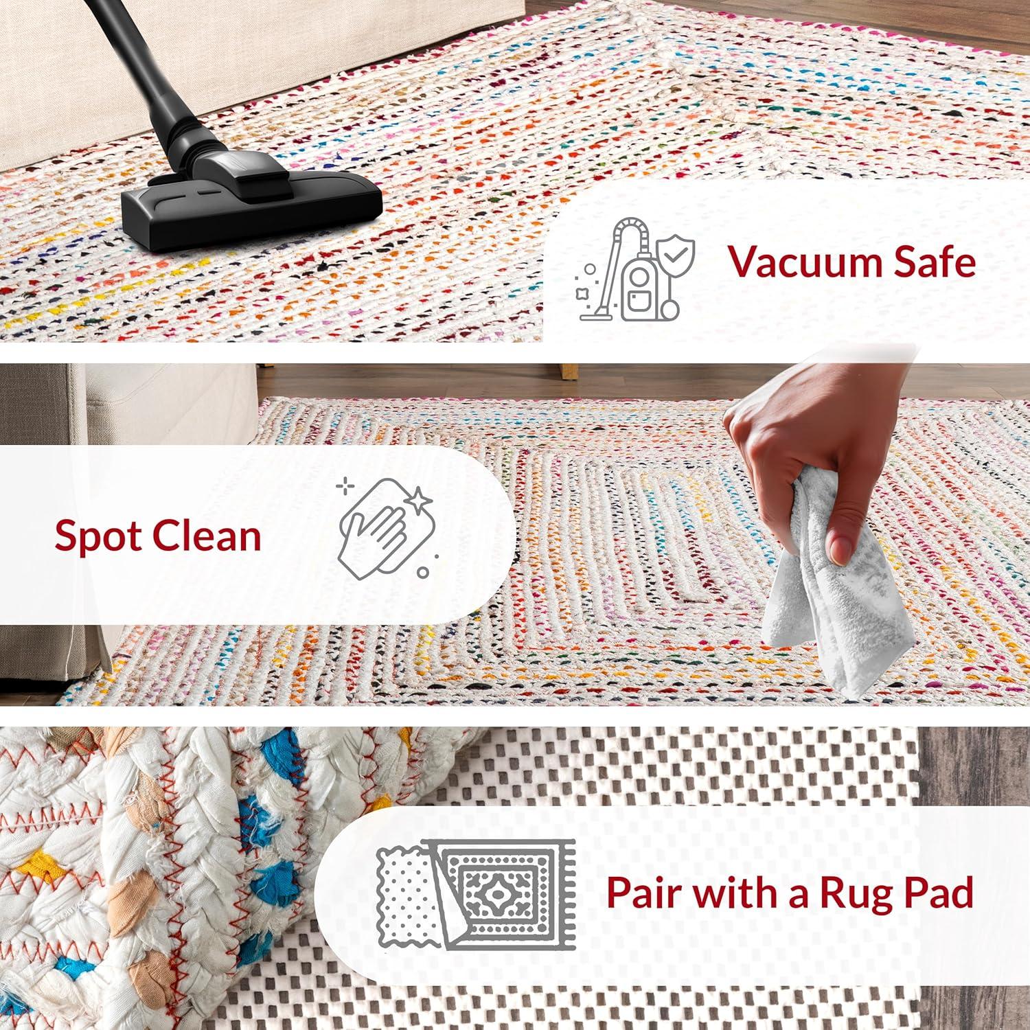 nuLOOM Tammara Hand Braided Area Rug, 5' x 8', Ivory