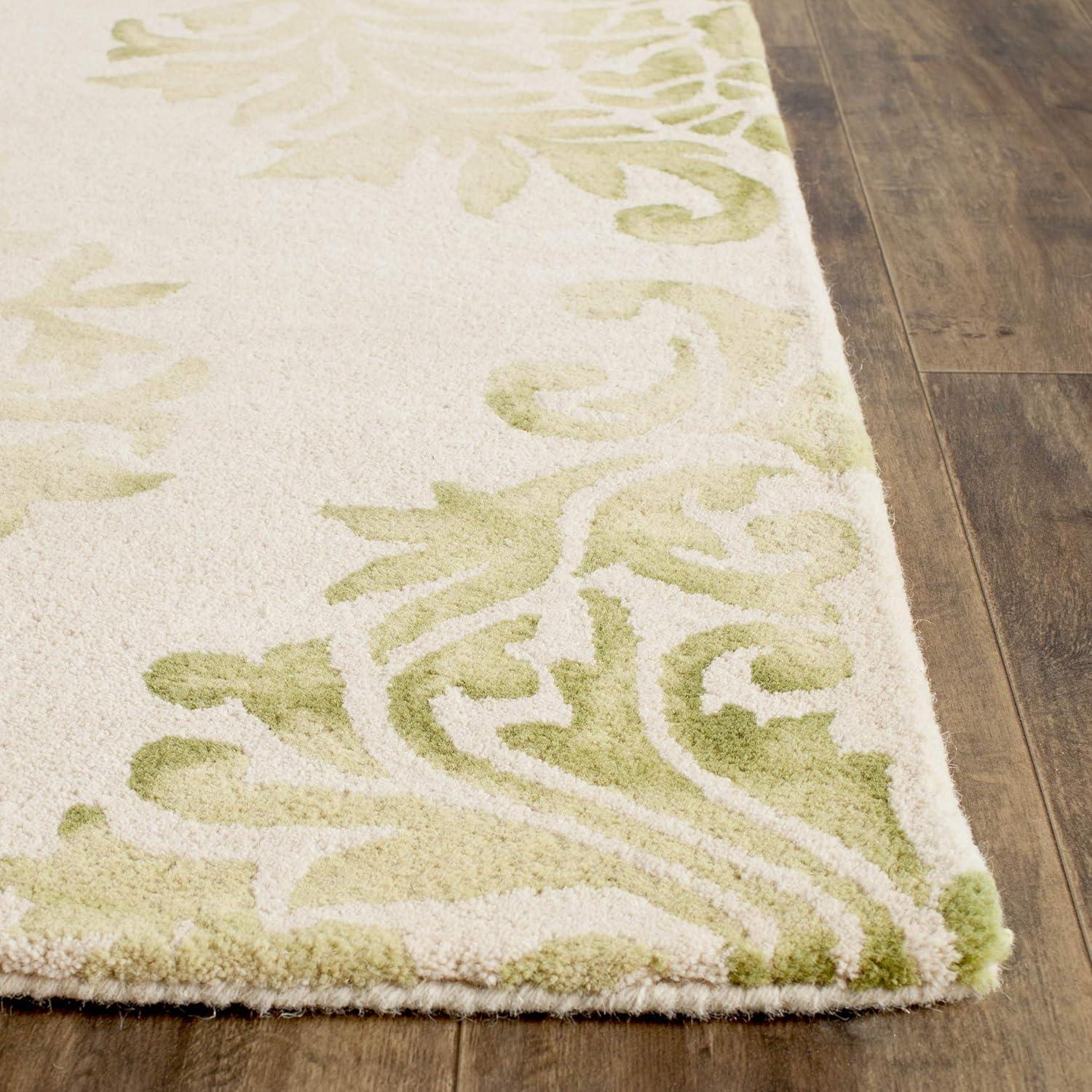 Dip Dye DDY516 Hand Tufted Area Rug - Beige/Green - 4'x6' - Safavieh.