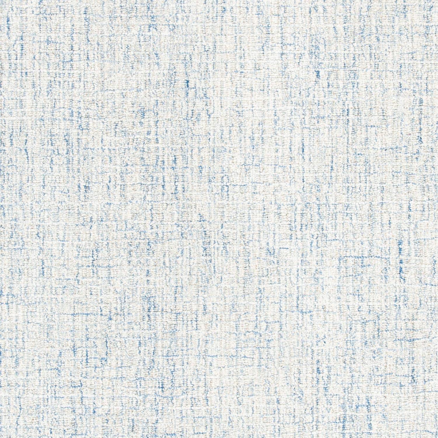 SAFAVIEH Abstract Emely Distressed Wool Area Rug, Ivory/Blue, 4' x 6'