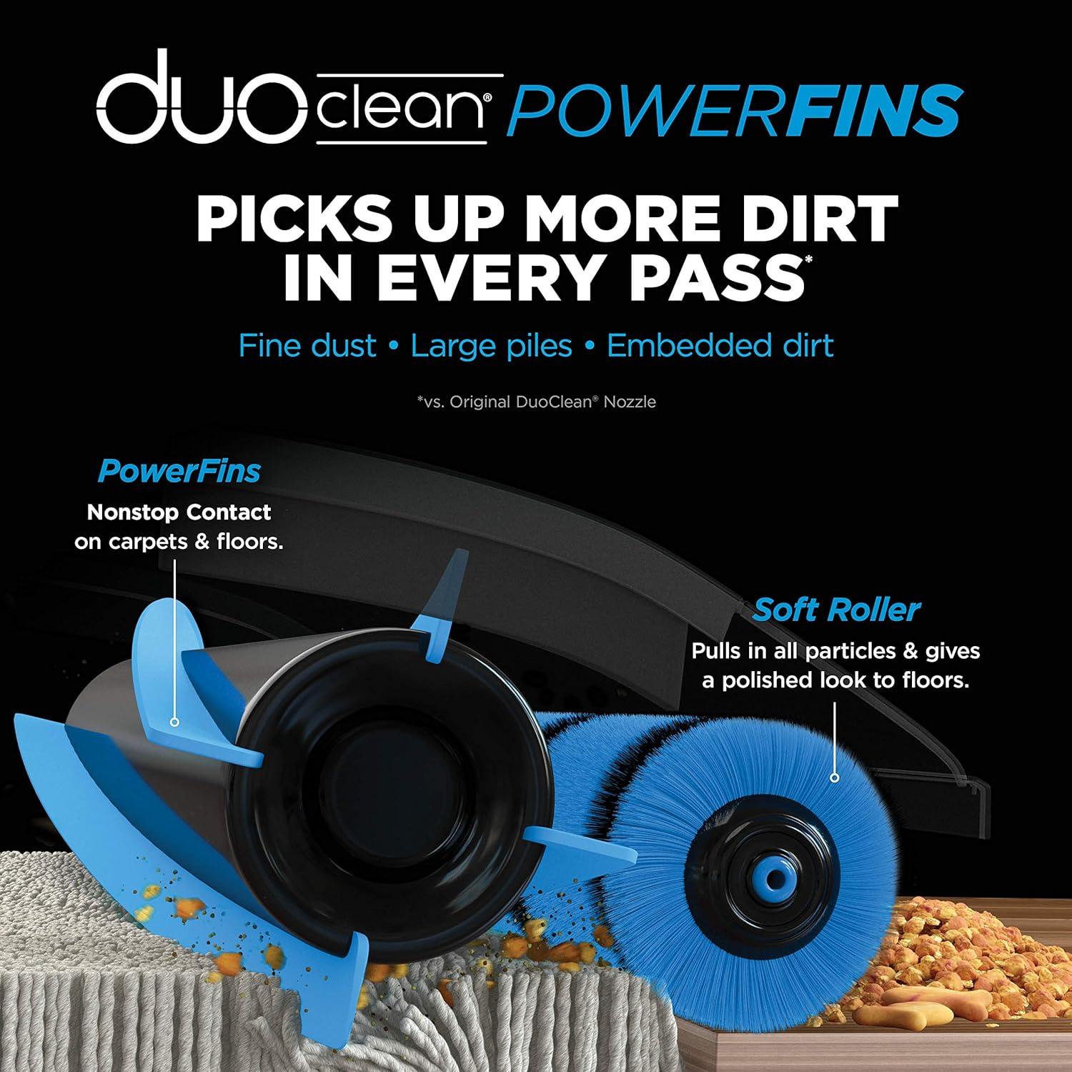 Shark® Vertex DuoClean® PowerFin Upright Vacuum Powered Lift-Away®, Self-Cleaning Brushroll