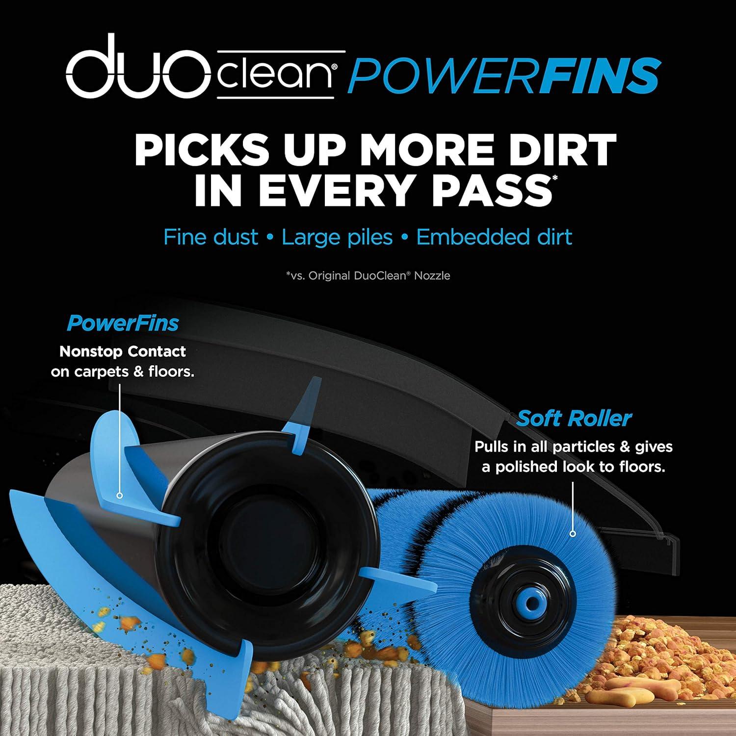 Shark® Vertex DuoClean® PowerFin Upright Vacuum Powered Lift-Away®, Self-Cleaning Brushroll