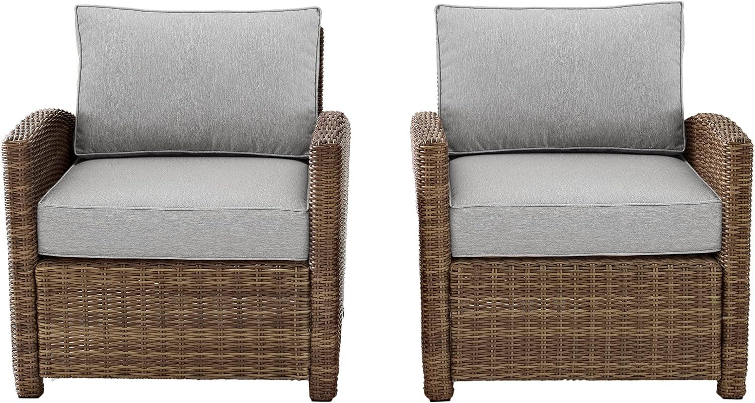 Bradenton 2pc Outdoor Wicker Armchair Set - Crosley