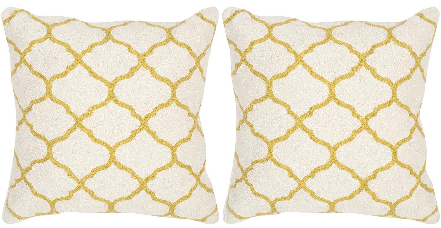 Safavieh Geometric Feather Reversible Throw Pillow (Set of 2)