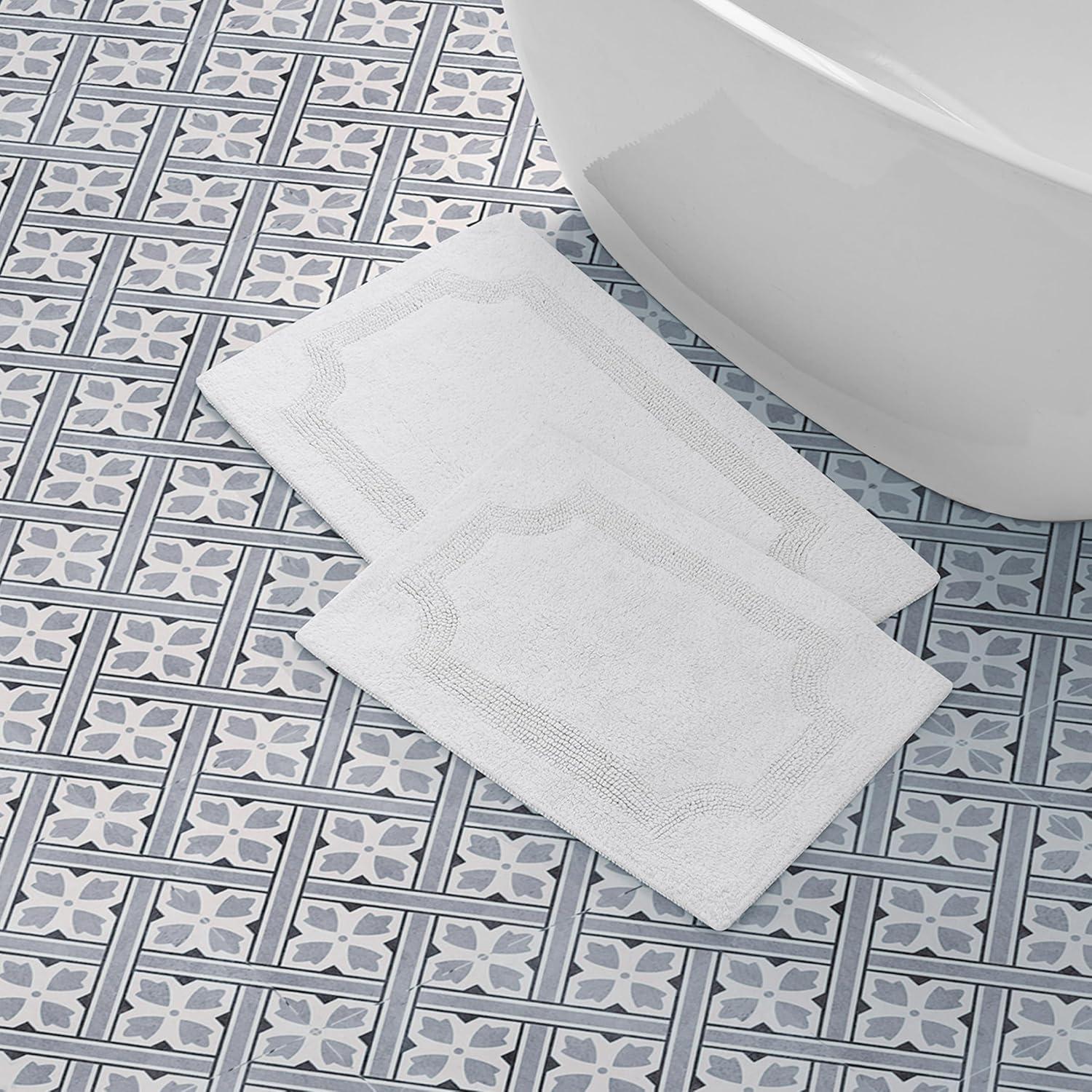 Laura Ashley Reversible Cotton Bath Rug