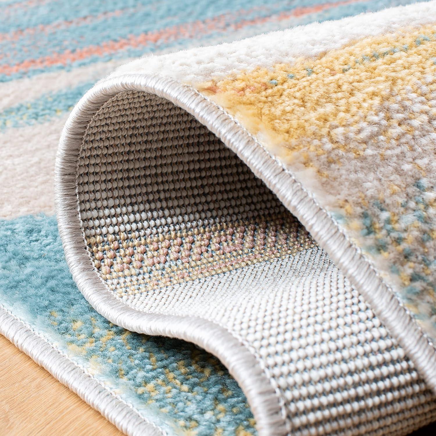 Skyler SKY542 Power Loomed Indoor Area Rug - Beige/Terracotta - 8'x10' - Safavieh