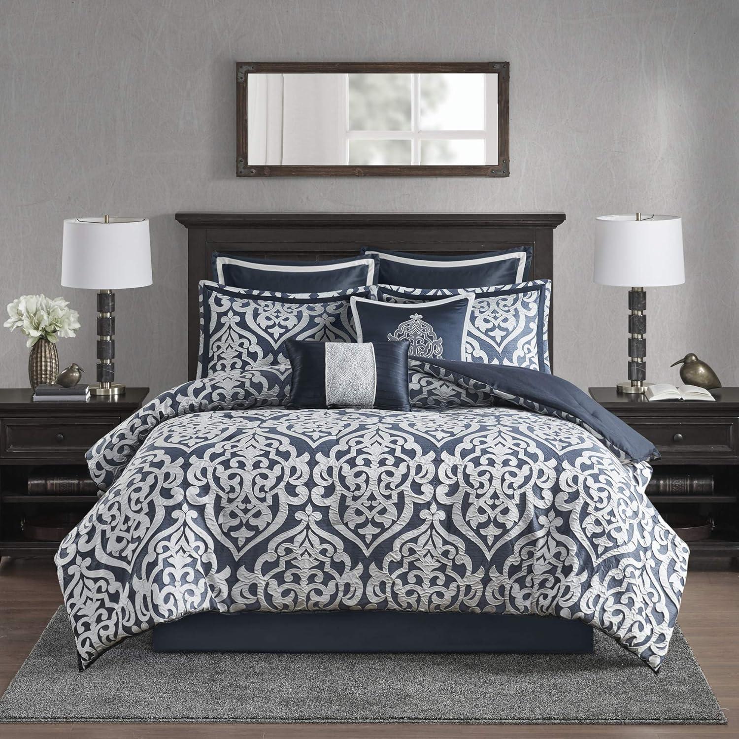 Odette Jacquard 8 Piece Comforter Set