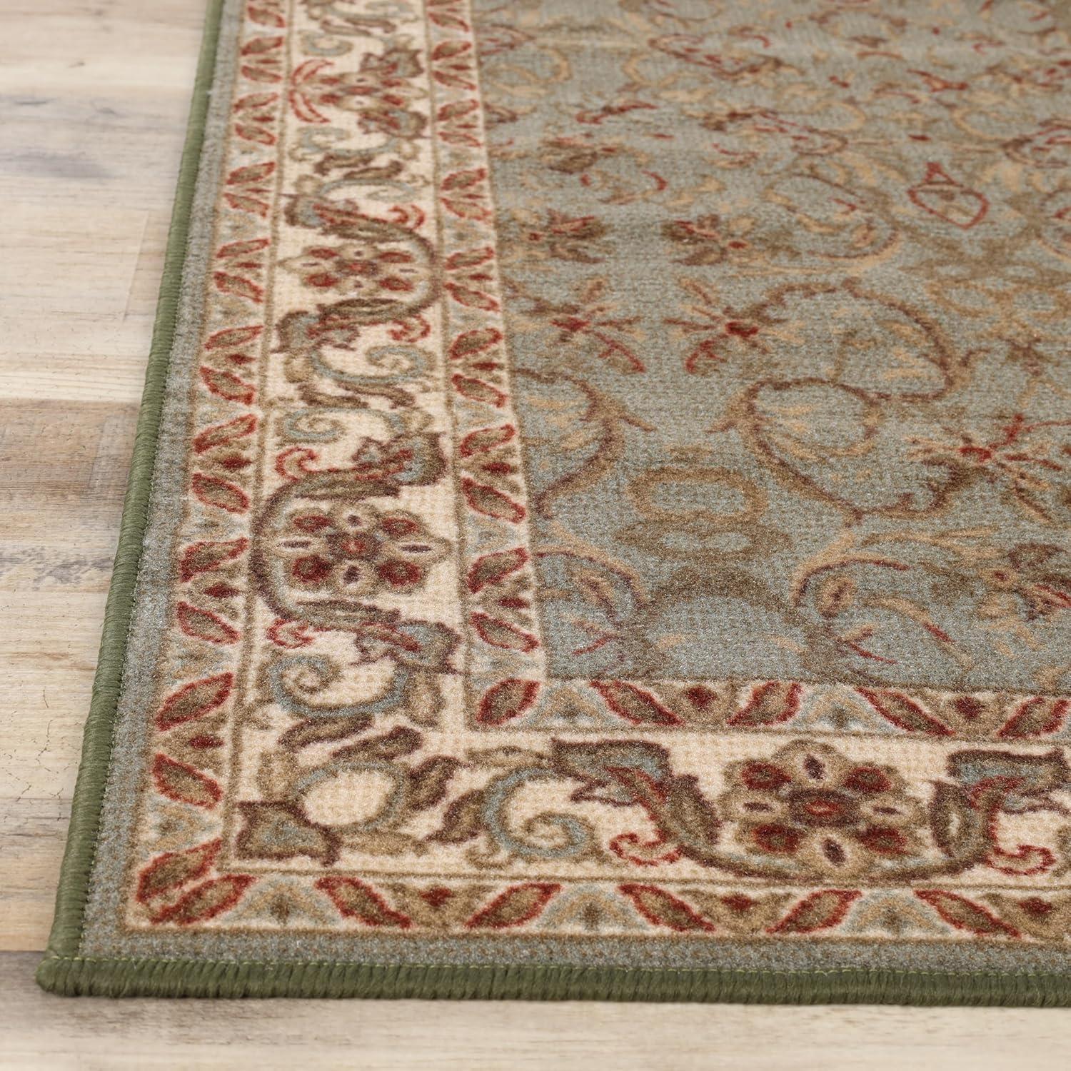 Heritage Traditional Floral Scroll Vines Indoor Or Area Rug