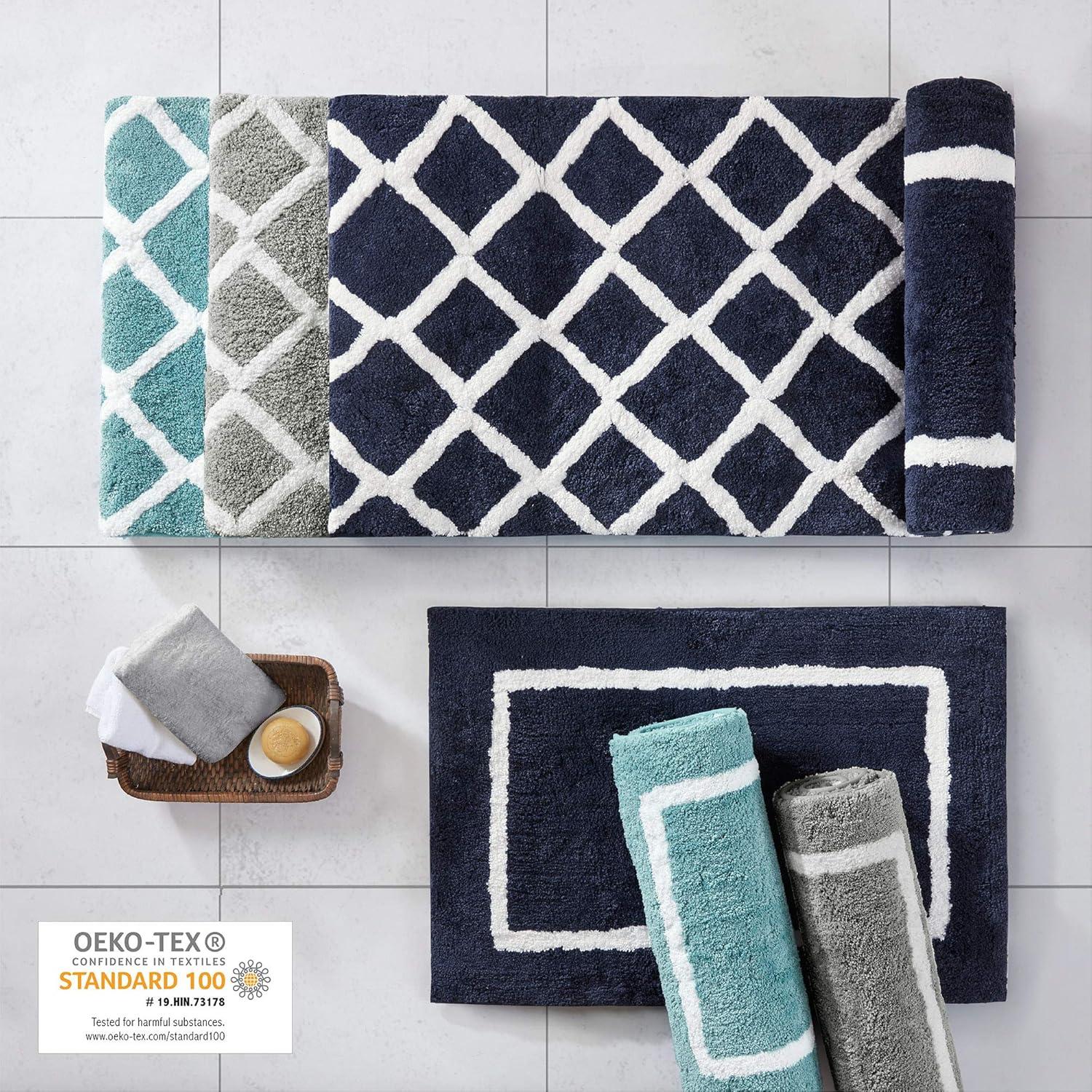 Arlo Reversible Tufted Microfiber Bath Rug