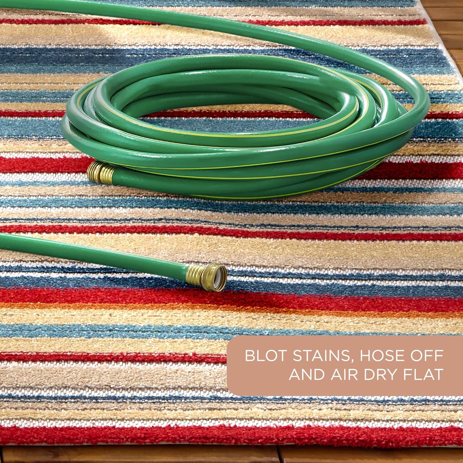 TOWN & COUNTRY EVERYDAY Rio Multicolor Stripe Outdoor Rug Red/Multi