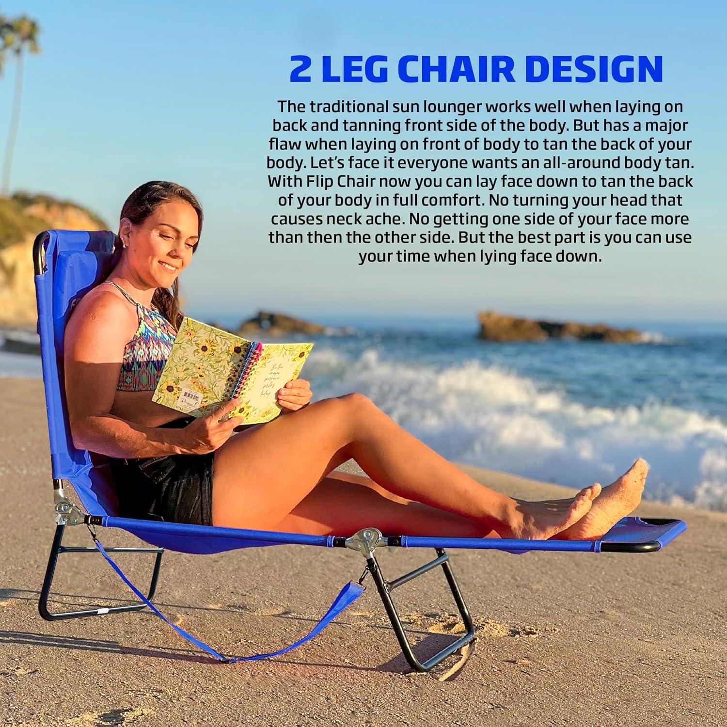 EasyGo Products Adjustable Pool Chair Outdoor Chaise Lounges Set of Black