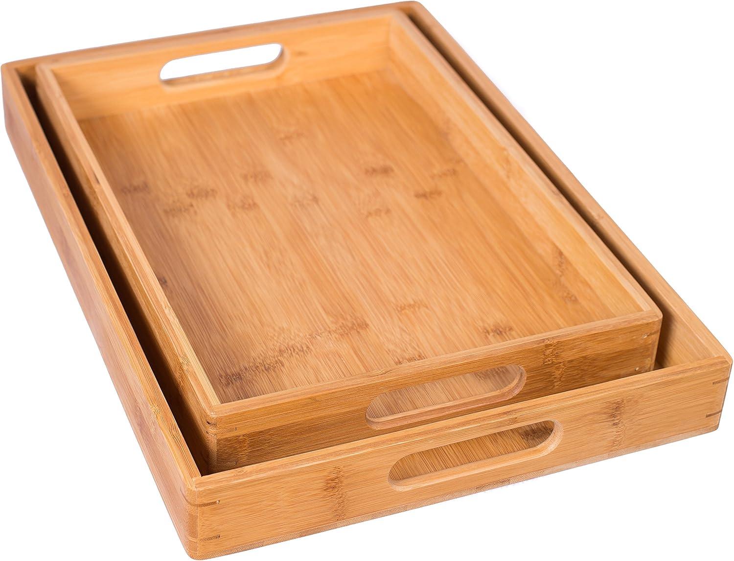 Bamboo Tray - Set of 2