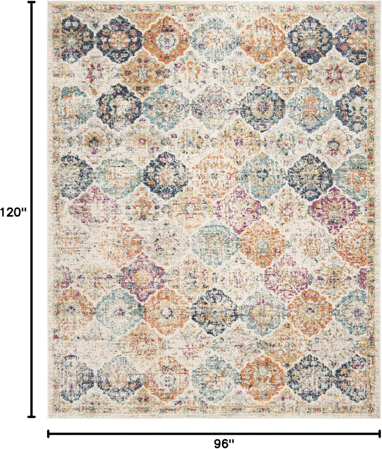 Madison MAD611 Power Loomed Indoor Area Rug - Cream/Multi - 8'x10' - Safavieh