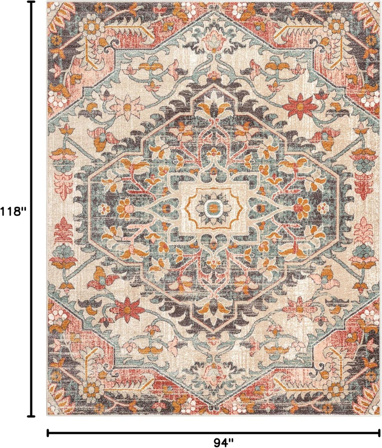 Well Woven Mystic Gwendolyn Blush Bohemian Oriental Medallion Rug