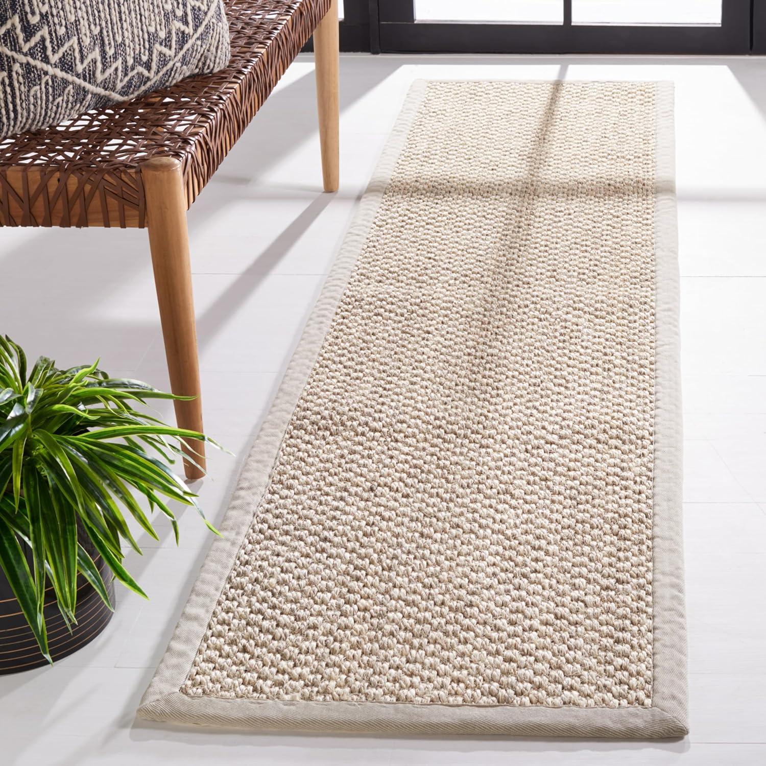 Natural Fiber NF525 Power Loomed Indoor Runner Rug - Marble - 2'6"x10' - Safavieh.
