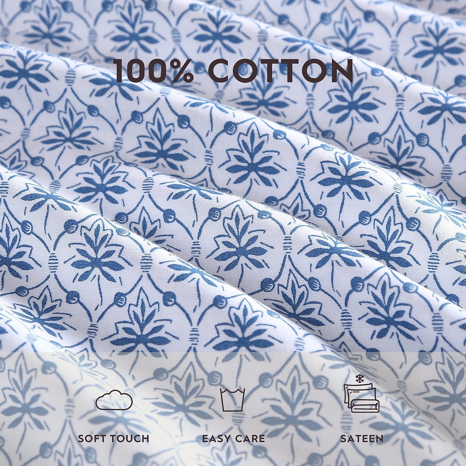 Laura Ashley Laura Ashley Sateen Cotton Printed Sheet Sets