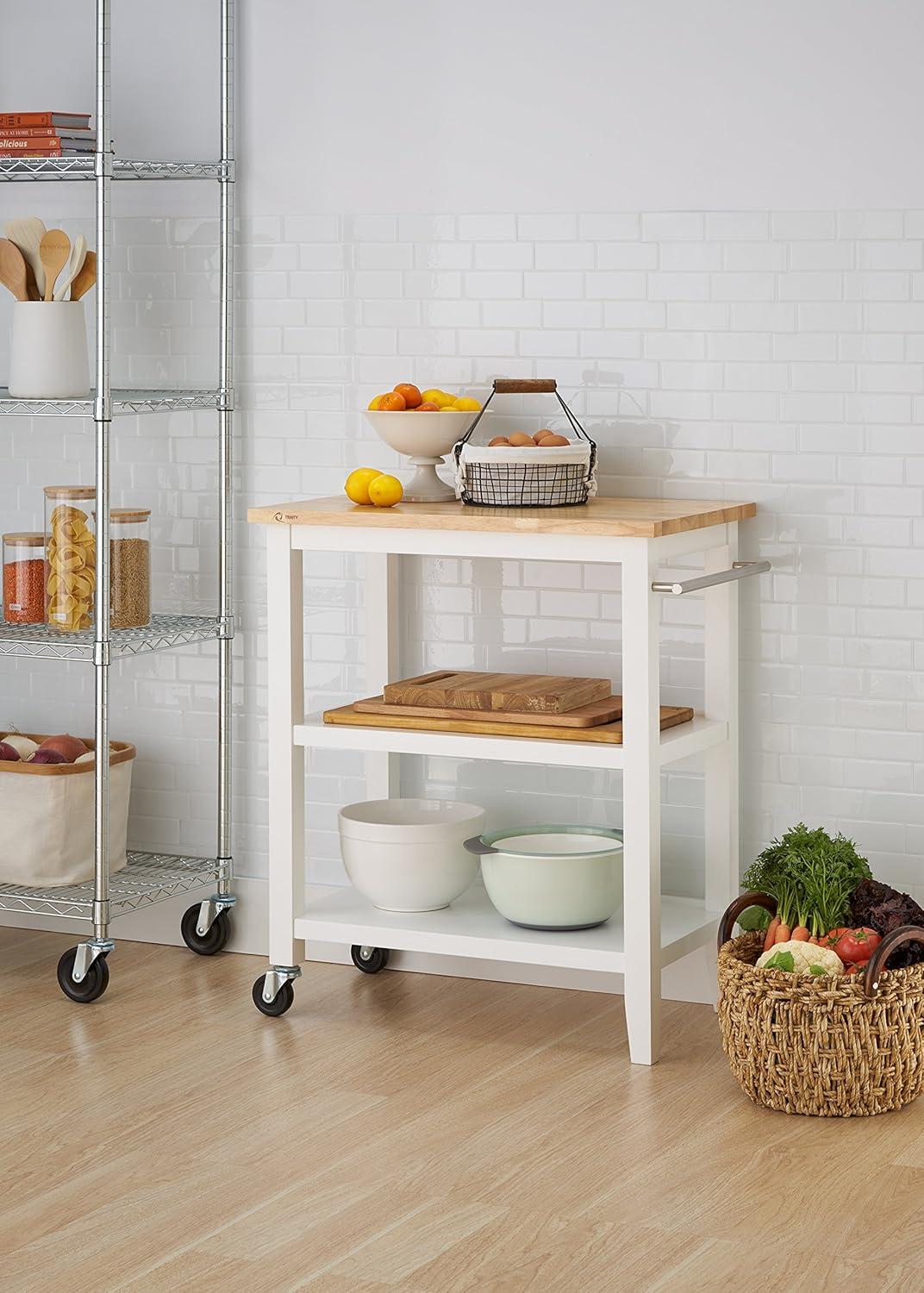 TRINITY Wood Kitchen Cart