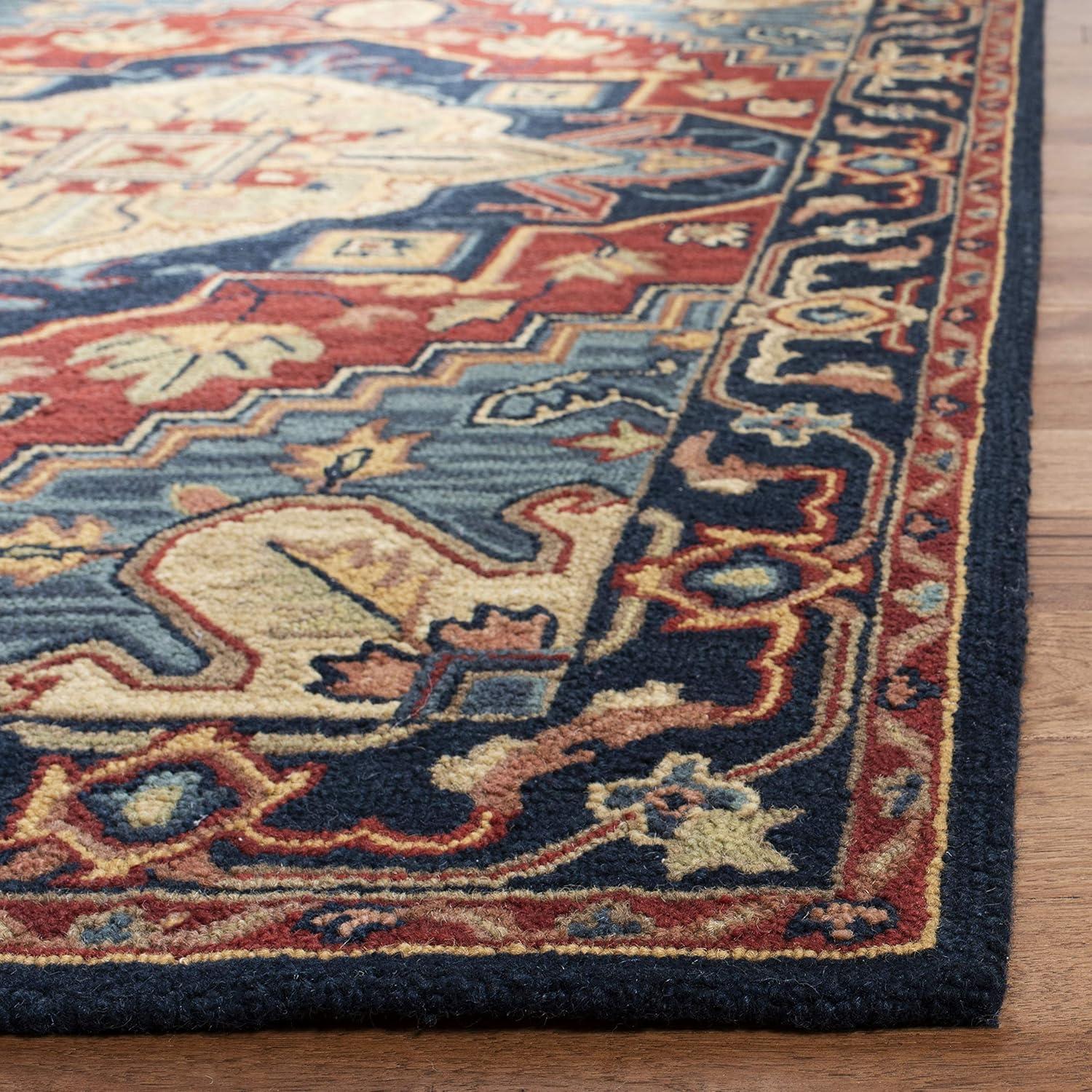 Heritage HG920 Hand Loomed Area Rug - Beige/Grey - 8'9"x11'9" - Safavieh.