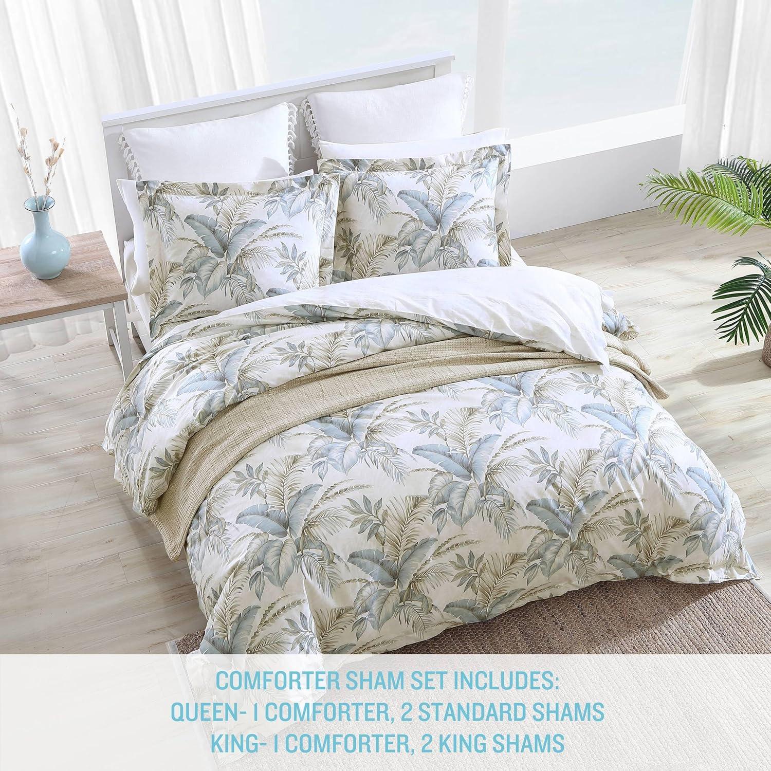 Tommy Bahama Bakers Bluff Blue Cotton Comforter Set