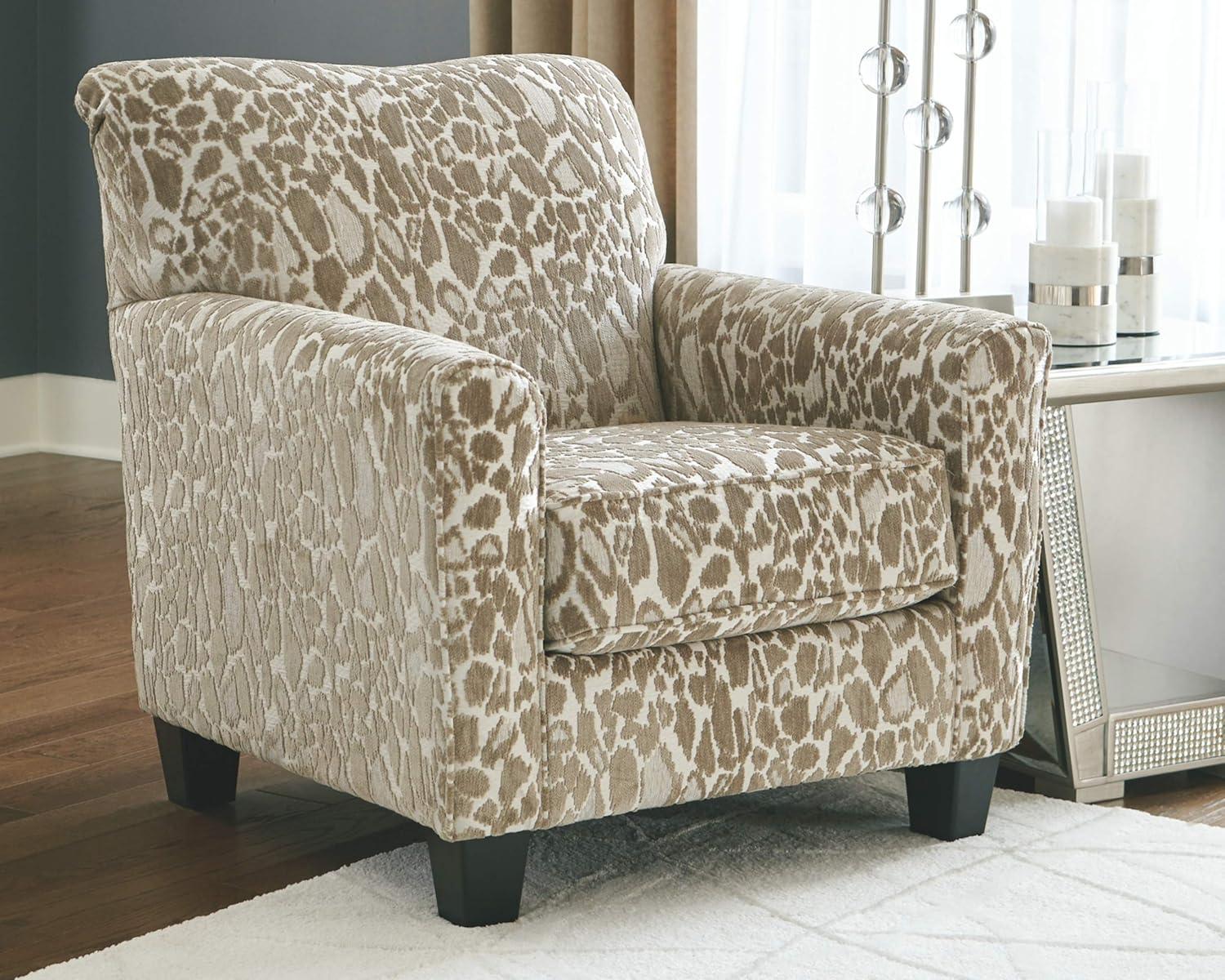 Signature Design by Ashley Valerano Blue & Beige Accent Chair