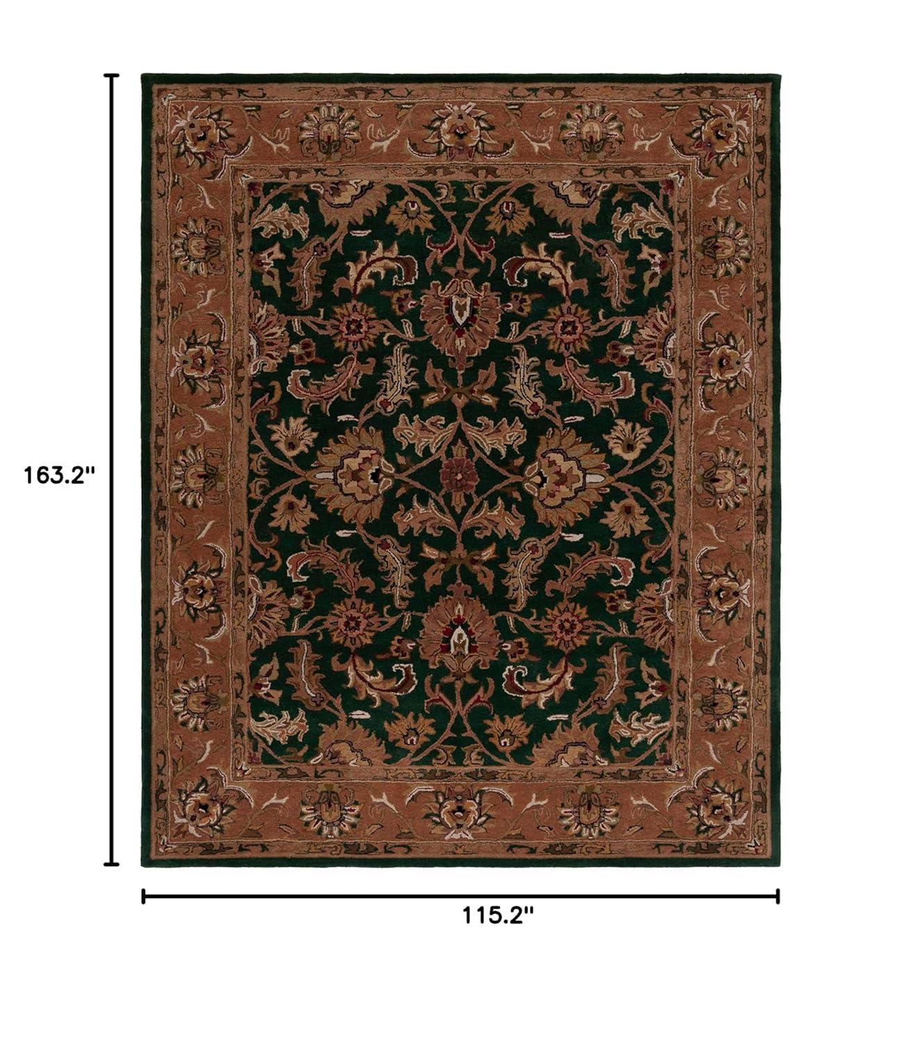 SAFAVIEH Heritage Valery Oriental Wool Area Rug, Red/Ivory, 9'6" x 13'6"
