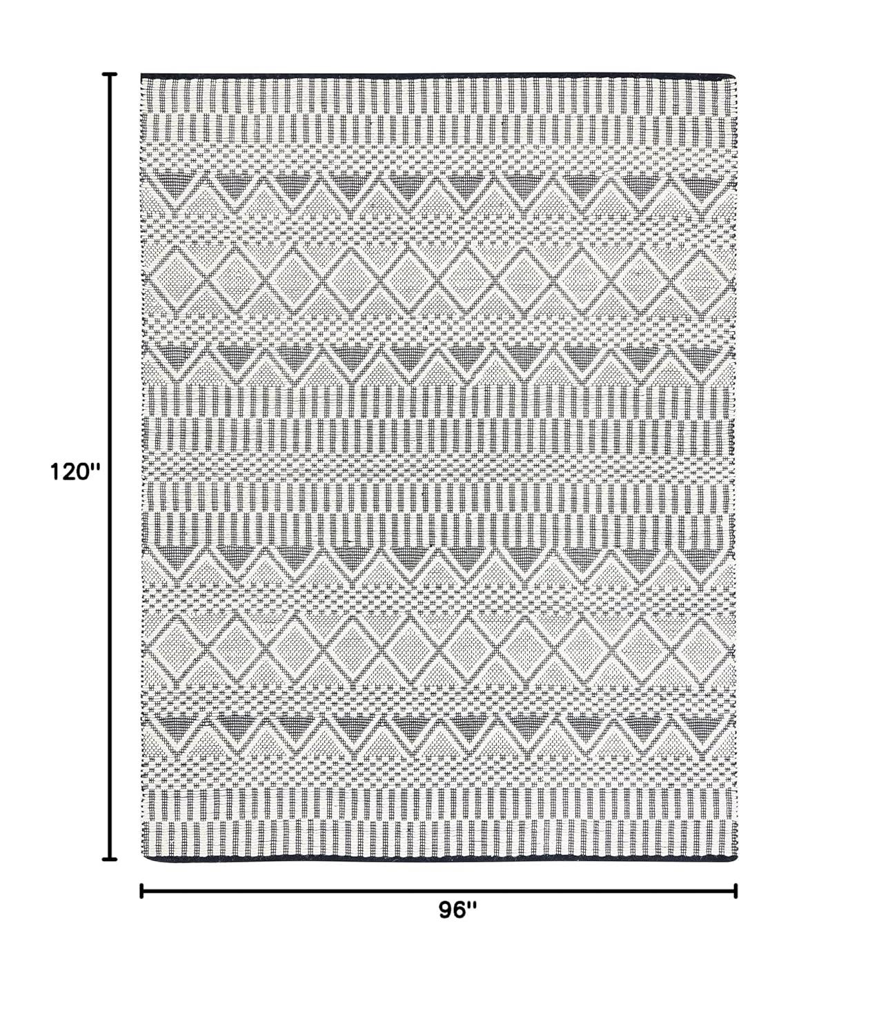 Natura NAT853 Hand Woven Area Rug - Ivory/Black - 8'x10' - Safavieh.