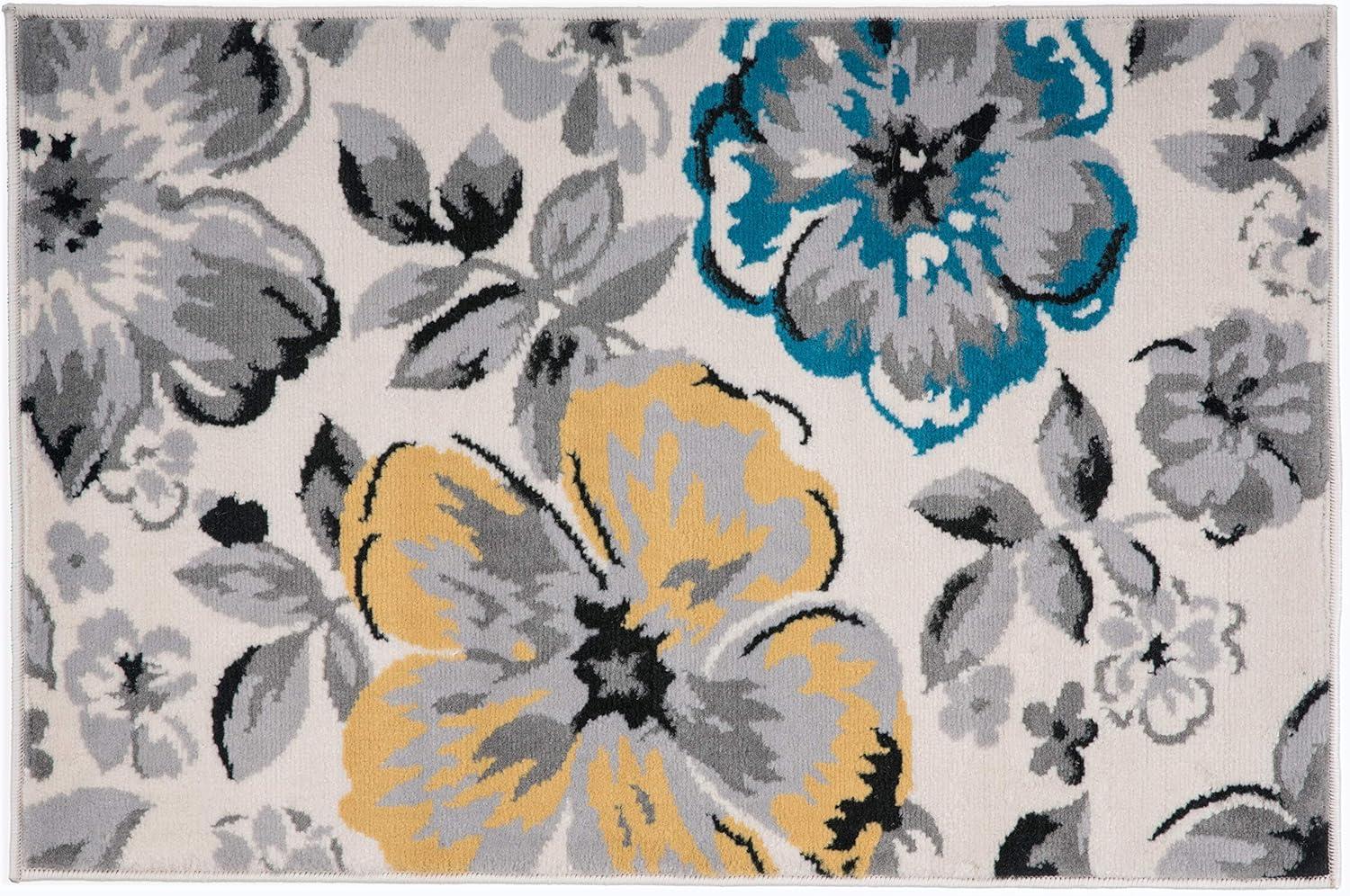 World Rug Gallery Modern Floral Desing Area Rug