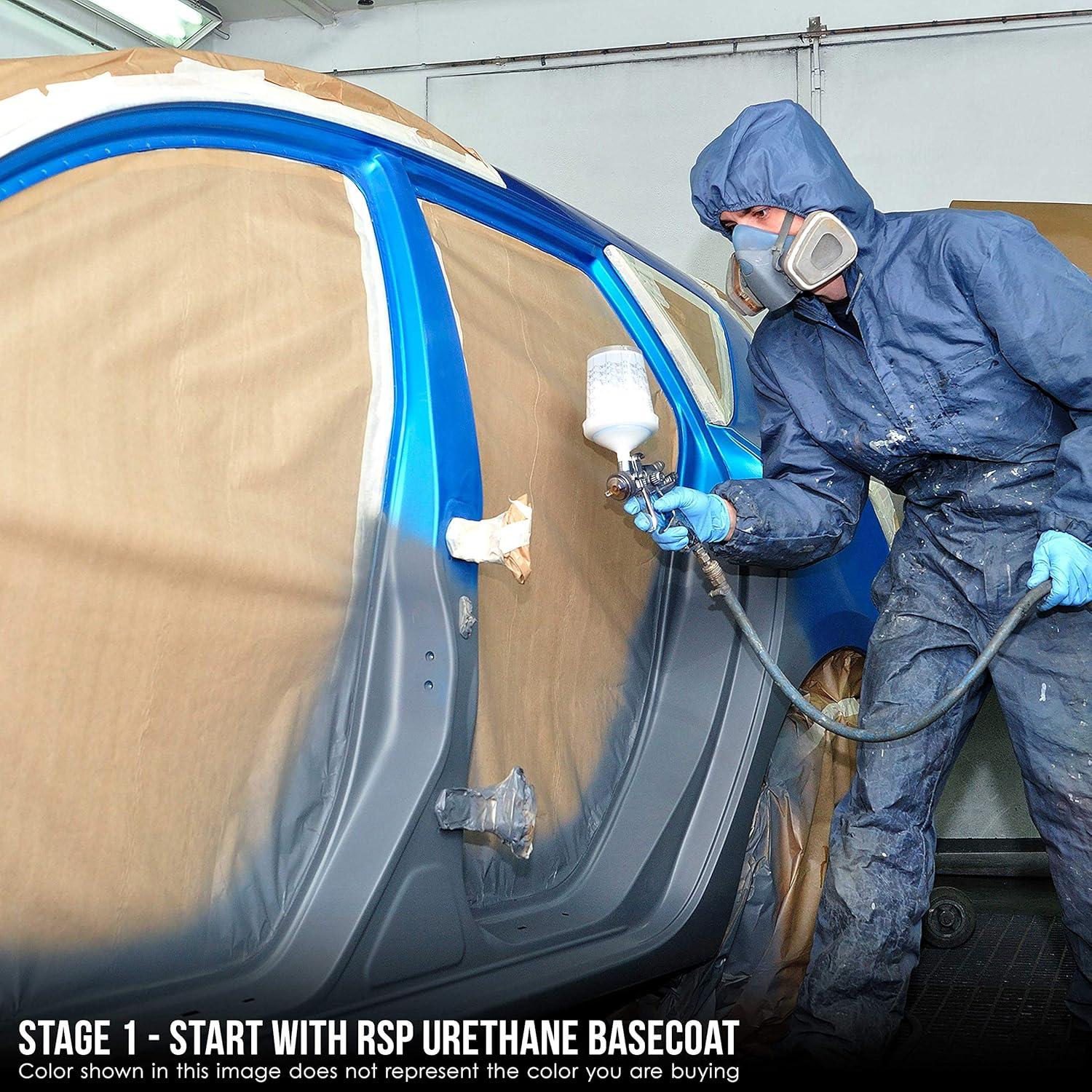 Restoration Shop - Gunmetal Grey Metallic Acrylic Enamel Auto Paint - Quart Paint Color Only - Single Stage High Gloss