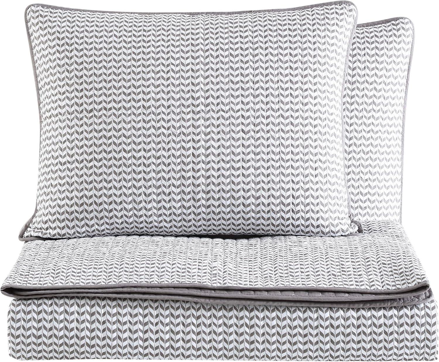 City Scene 3-Piece Langdon Quilt Set in Mink