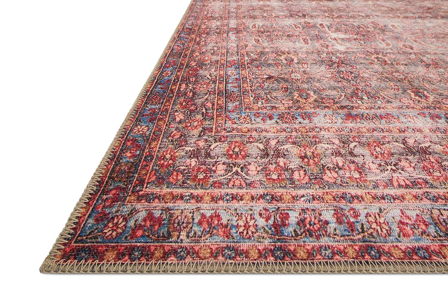 Loloi Loren Collection LQ-05 Eggplant/Crimson 2'-3" x 3'-9" Accent Rug
