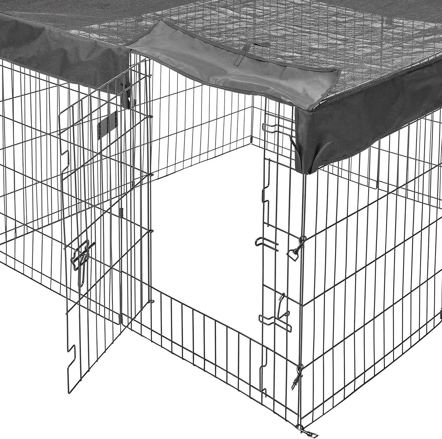 Square Exercise Pen Fabric Mesh Top