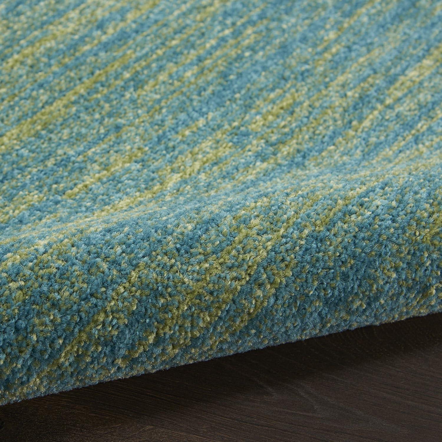 Nourison Nourison Essentials NRE01 Indoor/outdoor Area Rug - Blue Green 6' x 9'