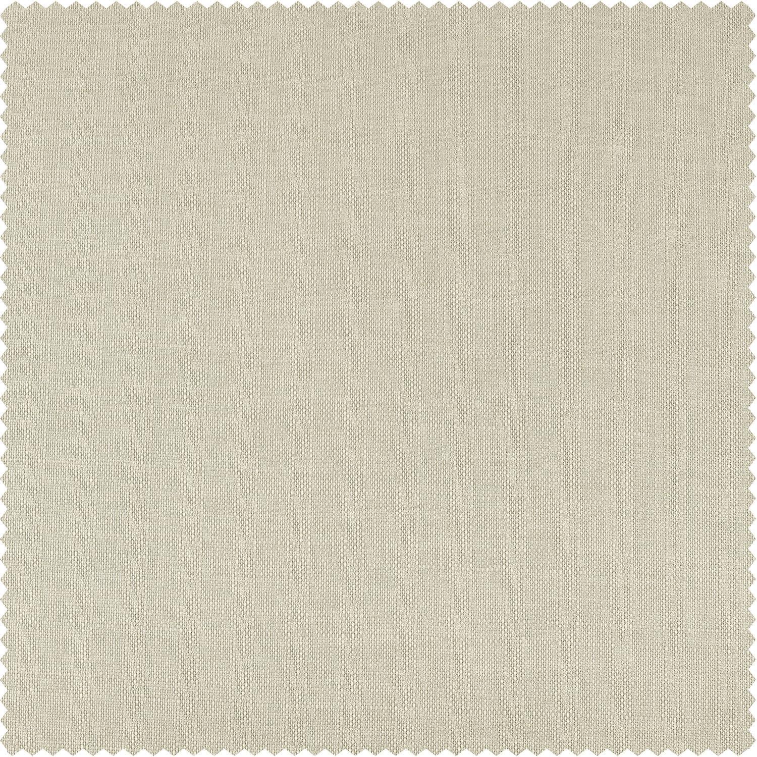 Half Price Drapes Parchment Cream Faux Linen Room Darkening Curtains for Bedroom(1 Panel),50W X 108L