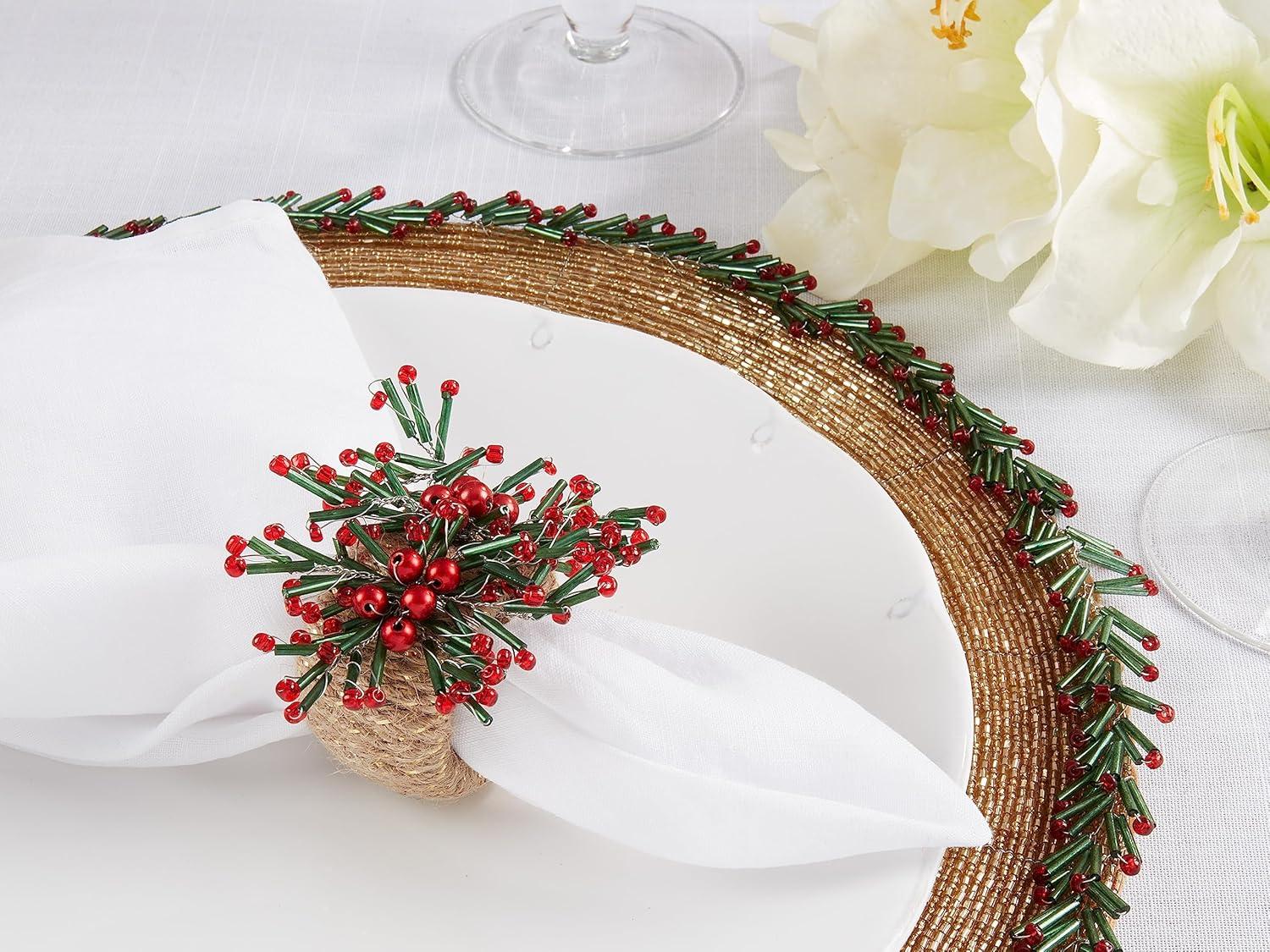 Saro Napkin Ring Collection Napkin Ring (Set of 4)