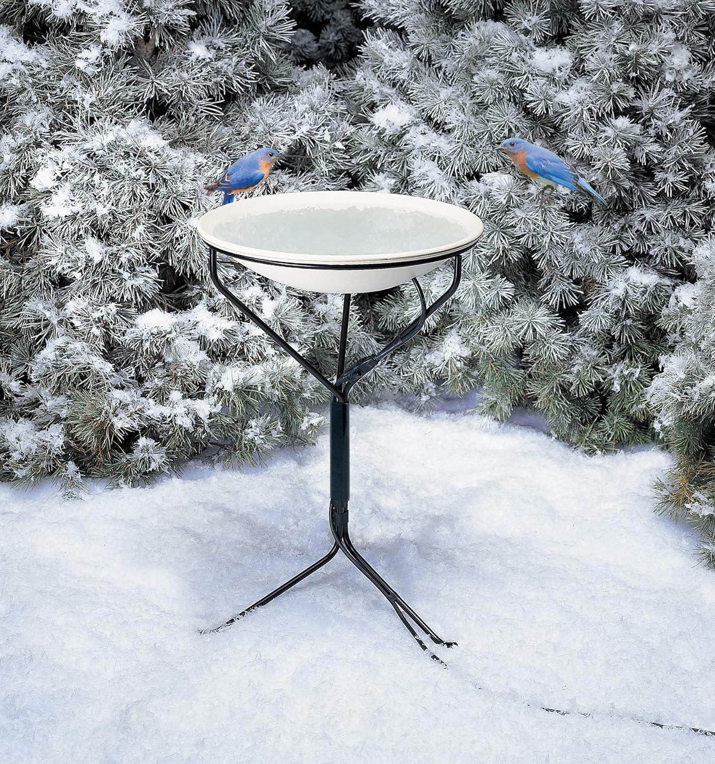 Allied Precision Heated Bird Bath with Metal Stand