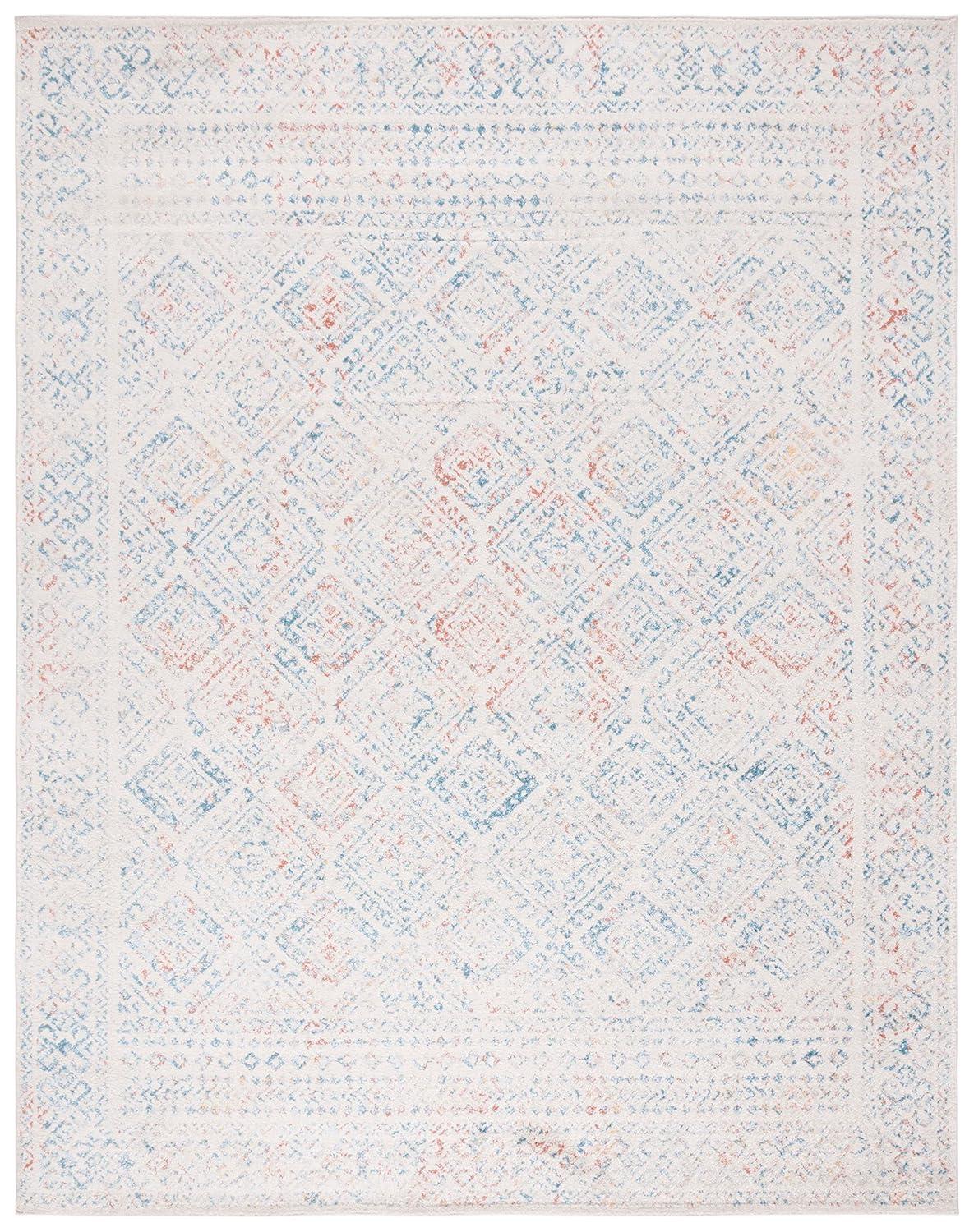 Tulum TUL264 Power Loomed Indoor Area Rug - Ivory/Terracotta - 9'x12' - Safavieh