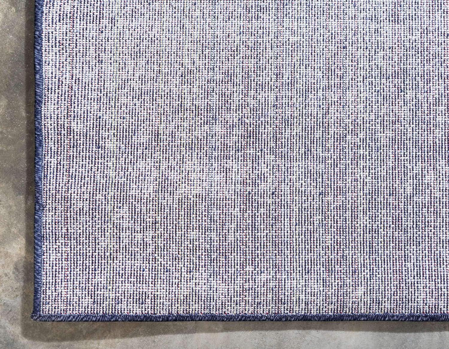 Angelica Navy Blue Transitional 9' x 12' Synthetic Area Rug