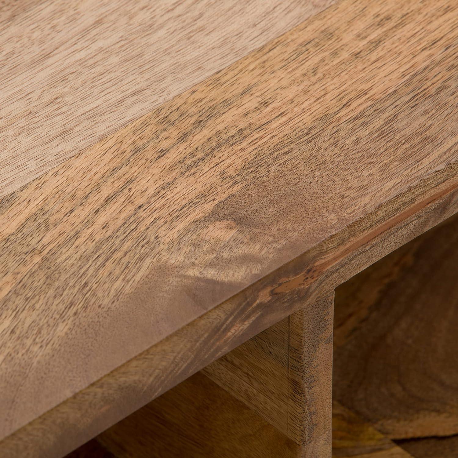 Hunter 48"W Solid Wood Industrial Lift Top Coffee Table with Hidden Storage and Metal Hairpin Legs