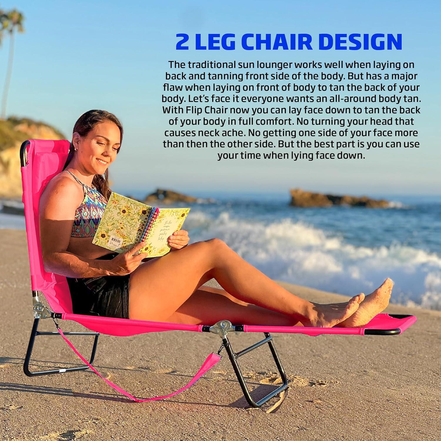 EasyGo Products Adjustable Pool Chair Outdoor Chaise Lounges Set of Black