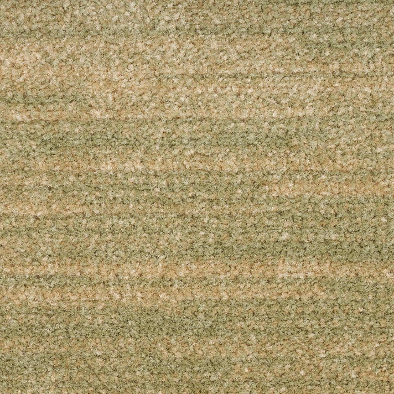 Green Gold 6' x 9' Washable Synthetic Area Rug